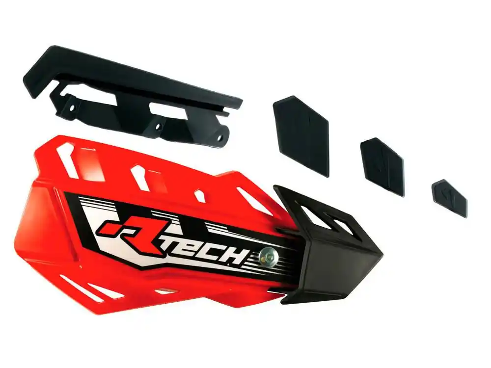 Bestseller RACETECH (RTECH) PLASTIKI ZAMIENNE DO OSŁON RĄK (HANDBARÓW) FLX / ALU / ATV KOLOR CZERWONY