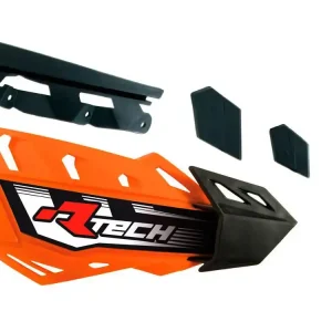 RACETECH (RTECH) PLASTIKI ZAMIENNE DO OSŁON RĄK (HANDBARÓW) FLX / ALU / ATV KOLOR POMARAŃCZOWY Bezpieczna płatność