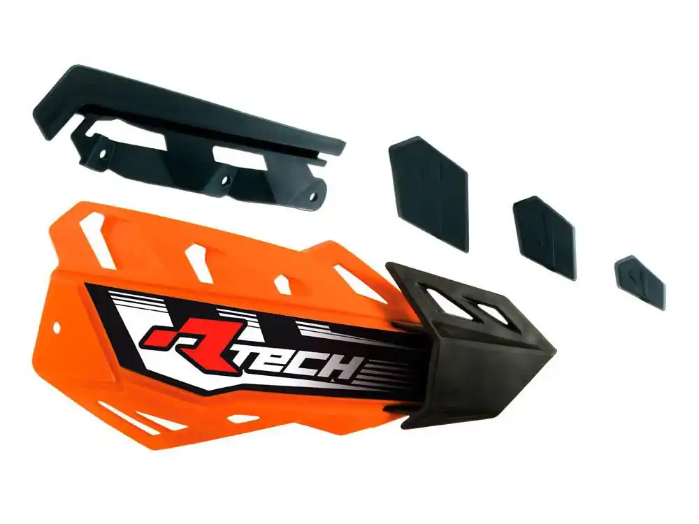 RACETECH (RTECH) PLASTIKI ZAMIENNE DO OSŁON RĄK (HANDBARÓW) FLX / ALU / ATV KOLOR POMARAŃCZOWY Bezpieczna płatność