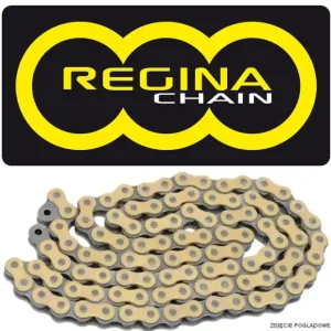 Bezpieczne zakupy REGINA 2024/02 ŁAŃCUCH NAPĘDOWY 420RX3 (126 OGNIW) MOTOCROSS DO 100 CCM ZŁOTY (ZAPINKA) (124RX3/00B) (BEZ ORINGÓW)
