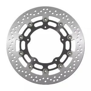 Tarcza hamulcowa przód Yamaha YZF R1, FZ1, R6, V-MAX, MT-10 (320x132x5mm) (5x8,5mm) pływająca (Środek aluminiowy) NG1058G Oferta limitowana