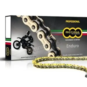 REGINA ŁAŃCUCH NAPĘDOWY 525ZRE (108 OGNIW) Z-RING ENDURO DO 750 CCM ZŁOTY (ZAPINKA+ZAKUWKA) (137ZRE/010) Tylko do końca tygodnia