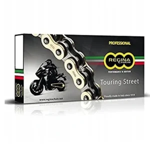 Tani REGINA ŁAŃCUCH NAPĘDOWY 525ZRT (122 OGNIW) Z-RING TOURING-STREET DO 900 CCM ZŁOTY (ZAPINKA+ZAKUWKA) (137ZRT/017)