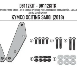Wybór klientów Mocowanie szyby Kymco X-Citing S 400i Kappa D6112KITK