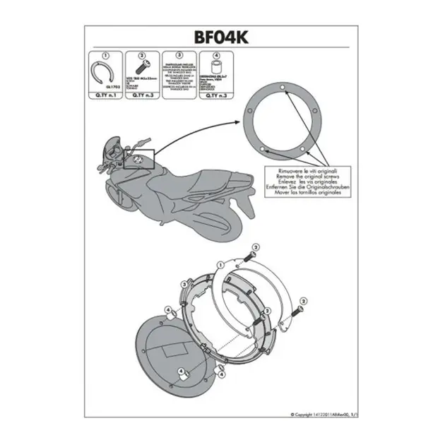 Cena promocyjna Mocowanie adapter tanklock Kawasaki Kappa BF04K