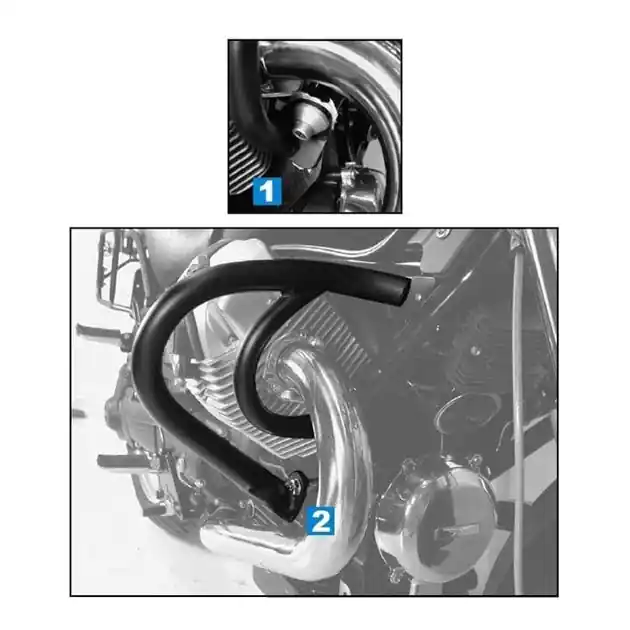 Wysoka jakość Gmole silnika Moto Guzzi C 940 Bellagio 2007-2014- / Aquila Nera 2007 - 2014 Hepco Becker 501510 00 02
