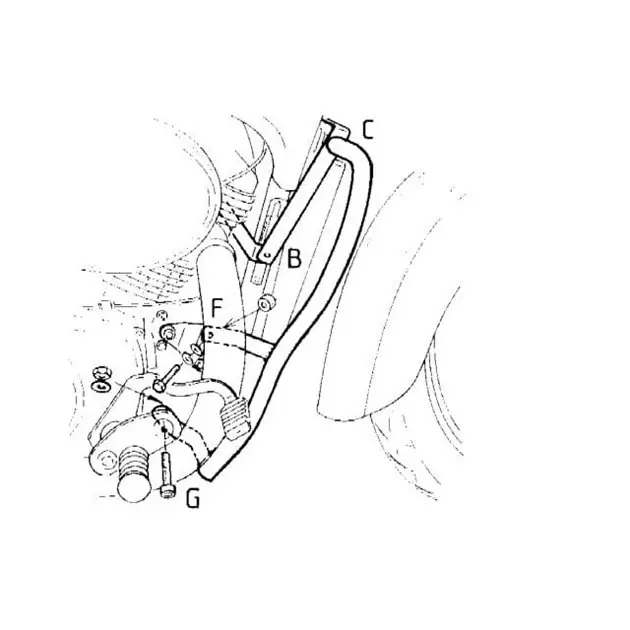 Do wyczerpania zapasów Gmole silnika Honda VT 750 C2 1997 - 2001 Hepco Becker 501116 00 02