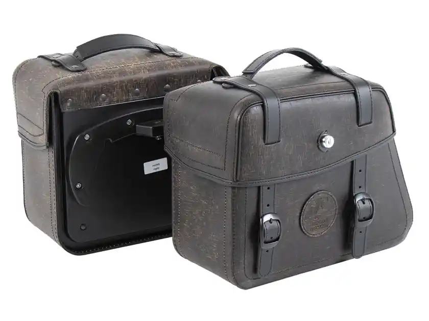 Wytrzymałe skórzane sakwy Rugged C-BOW Hepco Becker 620355 00 08 Ostatnia szansa
