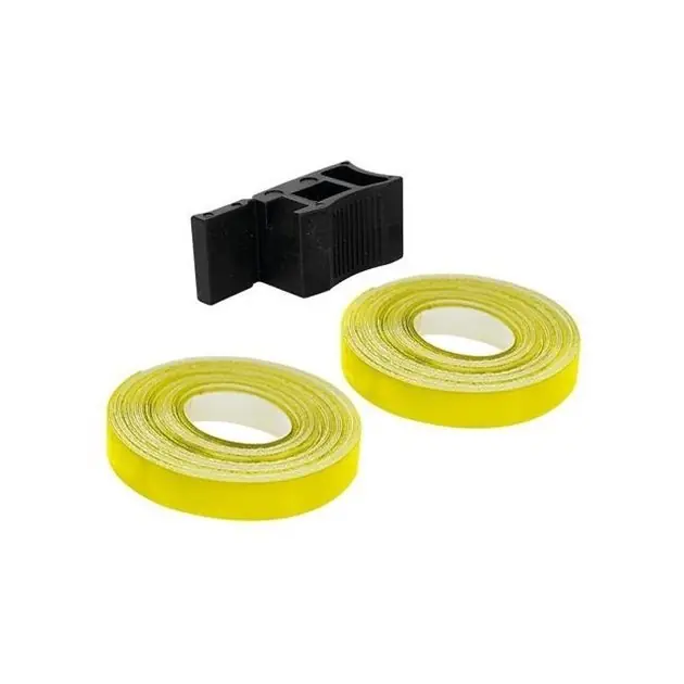 Naklejki na obręcze FLUO żółte uniwersalne LAMPA 90527 Nowy