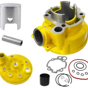 Szybka wysyłka Cylinder i głowica Moretti do motoroweru 2T 80cc AM6 żółte