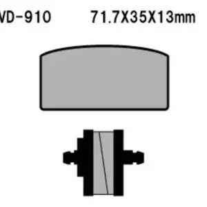 VESRAH KLOCKI HAMULCOWE KH22 SPIEK METALICZNY (ZŁOTE) (MADE IN JAPAN) Łatwy zwrot