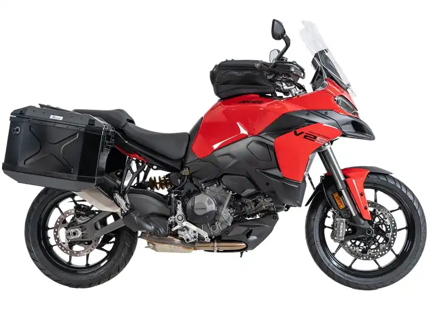 Zestaw stelaży pod kufry boczne Cutout czarny z kuframi Xplorer Cutout czarnymi Ducati Multistrada V2/S Hepco & Becker 6517679 00 01-01-40 Najlepsza cena