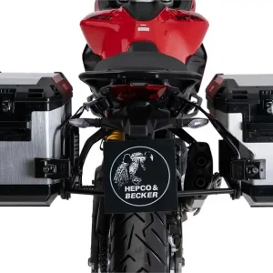 Zestaw stelaży pod kufry boczne Cutout czarny z kuframi Xplorer Cutout srebrnymi Ducati Multistrada V2/S Hepco & Becker 6517679 00 01-00-40 Zamów teraz