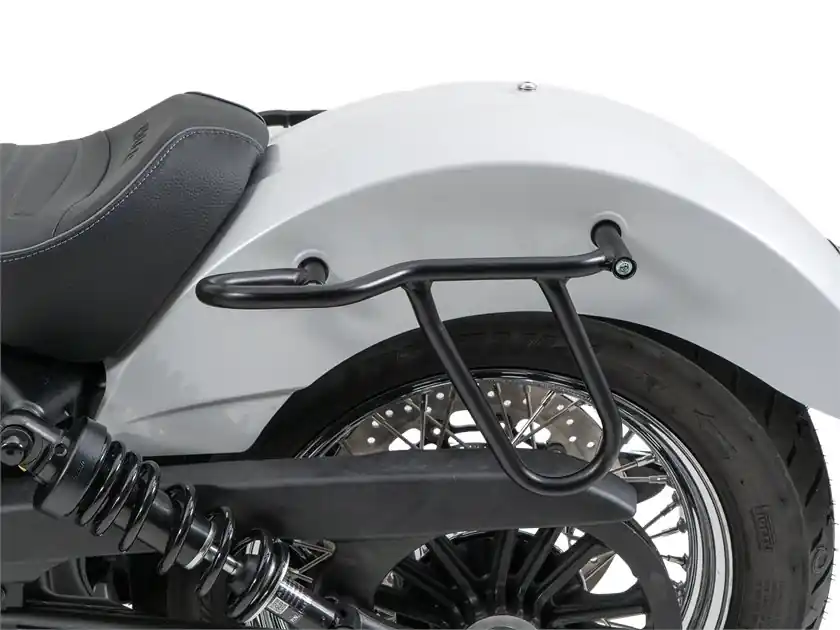 Zestaw Stelaż boczny pod sakwy Cutout czarny, sakwy Rugged czarne Indian Scout Classic Hepco & Becker 6277698 00 01 Bezpieczna płatność