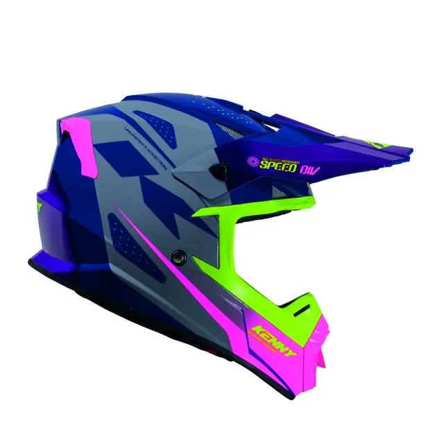 Kask Cross/Enduro Track Dziecięcy Graphic Speed Purple Pink Fioletowy/Różowy / Żółty S (47-48 cm) Kenny Racing 261-0304020-5414 Hit cenowy
