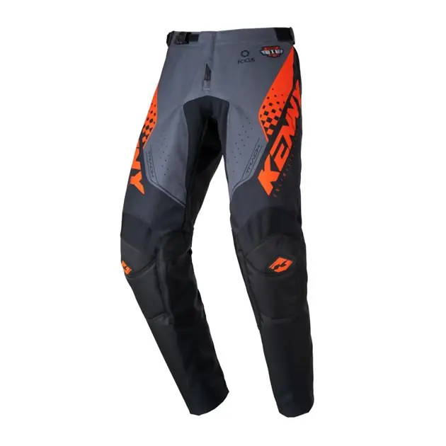 Darmowy zwrot Spodnie Cross/Enduro Kenny Racing Track Focus Kid/Junior Black/Orange ROZMIAR 18 231-6203212-1848