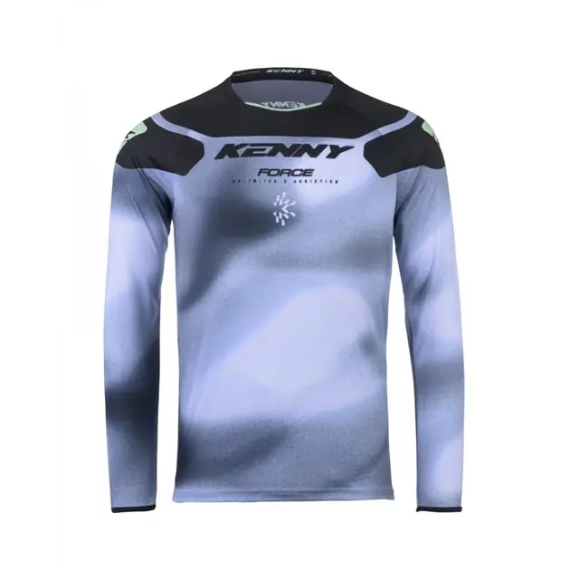 Koszulka Cross Enduro Force Fog Neon Green Czarny/Szary L Kenny Racing 251-3504011-5605 Bestseller