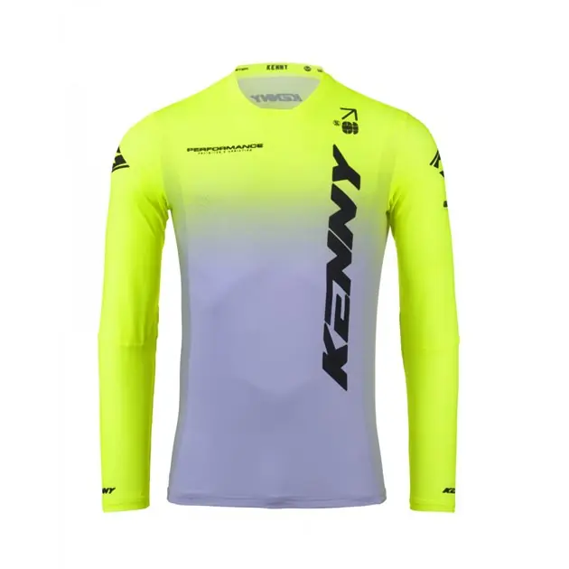 Cena promocyjna Koszulka cross/enduro Kenny Racing Performance Gradient Grey/Neon Yellow Szary/Żółty fluo/Czarny XXL 251-3302011-5897