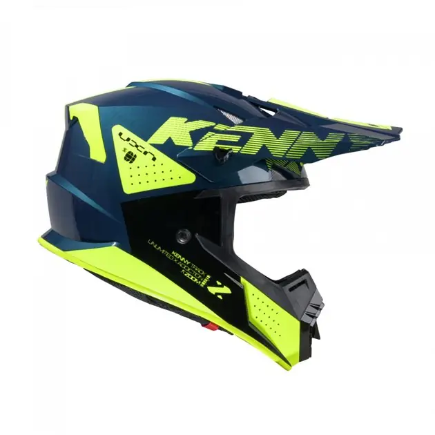 Kask Cross/Enduro Track Graphic Zoom Petrol Niebieski/Żółty XL (61-62 cm) Kenny Racing 251-0303021-5705 Ekspresowa dostawa