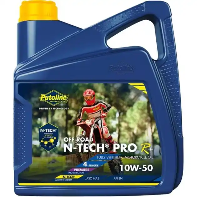 Oferta limitowana Olej silnikowy 4T 100% syntetyk N-Tech® PRO R+ OFF ROAD 10W50 4L Putoline PTL74359
