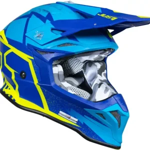 Wysoka jakość Kask JUST1 J39 POSEIDON blue fluo yellow matt M