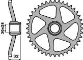Bestseller PBR WYPRZEDAŻ ZĘBATKA TYLNA 3555M 43 F APRILIA 50 (ŁAŃC. 420)