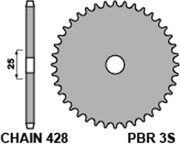 Bestseller PBR ZĘBATKA TYLNA 3S 42 L (ŁAŃC. 428)
