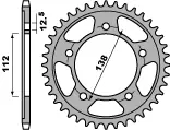 PBR WYPRZEDAZ ZĘBATKA TYLNA 408 44 C45 HONDA CBR 1100XX (97-06) (SC35) (JTR302.44) (ŁAŃC. 530) (MADE IN ITALY) Wyprzedaż