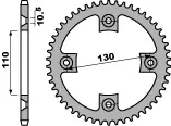 Ostatnie sztuki PBR WYPRZEDAZ ZĘBATKA TYLNA 4303 40 C45 HONDA TRX (JTR1350.40) (ŁAŃC. 520) (MADE IN ITALY)