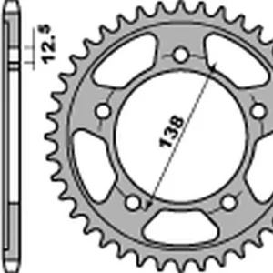 Bestseller PBR WYPRZEDAZ ZĘBATKA TYLNA 4357 45 C45 HONDA CBR 600F ‘97-‘12 (JTR1304.45) (ŁAŃC. 525) (STD.+1) (MADE IN ITALY)