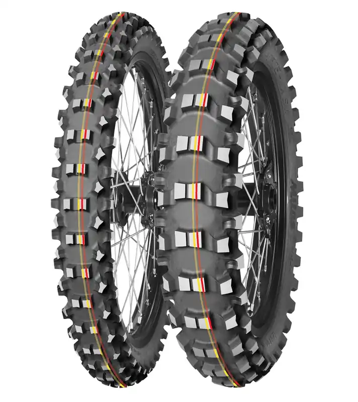 Oferta limitowana MITAS OPONA 100/90-19 TERRA FORCE-MX SM (CZERWONO-ŻÓŁTY PASEK) (57M) TT 2023