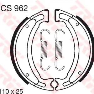 TRW ZF SZCZĘKI HAMULCOWE YAMAHA YFM RAPTOR, YFM GRIZZLY, YFS BLASTER, (110X25MM) (Y503) Kup online
