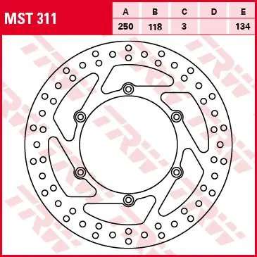 Bestseller TRW ZF TARCZA HAMULCOWA PRZÓD SUZUKI RM 125 / 250 89-12, DR 250 95-07, DRZ 400 00-05, YAMAHA YZ / WRF 01-07, WR / YZ 426 / 450 01-15 (PROMOCJA)