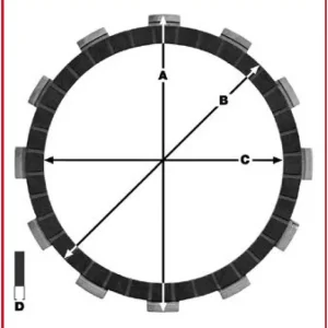 Bestseller TRW ZF TARCZE SPRZĘGŁOWE SUZUKI RM 500 85, GSF 600 94-04, GSX 600 F 88-91, GSXR 750 85-87, (EBS3348)