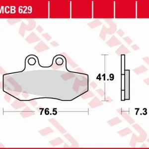 Popularny TRW ZF KLOCKI HAMULCOWE KH256 ORGANIC APRILIA RX 50 ‘91-‘94, RED ROSE 125 ‘90-‘95, BETA RR 50 ‘99-‘06, RIEJU MRX/SMX 50/125 ‘02-‘10, SHERCO 50 ENDURO ‘02-‘07 PRZÓD