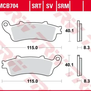 Kup online TRW ZF KLOCKI HAMULCOWE KH281 SINTER HONDA NSS 250 JAZZ ‘01-‘04, FJS 400 SILVERWING ‘06-‘08, FJS 600 SILVERWING ‘01-‘10 PRZÓD