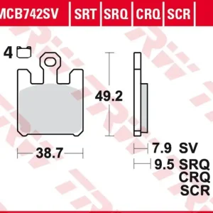 TRW ZF KLOCKI HAMULCOWE KH369/4 SINTER TRACK KAWASAKI ZX-6RR 600, ZX-6R 636 ‘03-‘06, ZX-10R ‘04-‘07, ZX-12R ‘04-‘06, SUZUKI GSX-R 1000 ‘03, DERBI MULHACEN 659 ‘05, PRZÓD Oferta czasowa