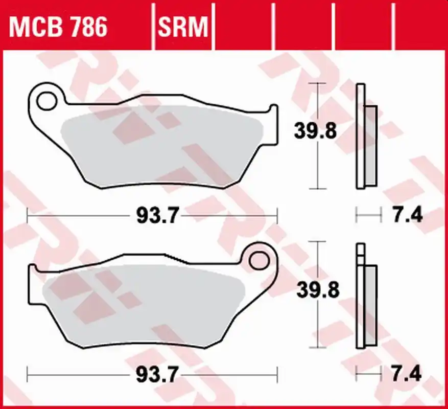 TRW ZF KLOCKI HAMULCOWE KH430 SINTER YAMAHA YP 125 X-MAX ‘06-‘09, XP 250 X-MAX ‘05-‘09 PRZÓD Tylko do końca tygodnia
