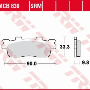 Hit cenowy TRW ZF KLOCKI HAMULCOWE KH498 SINTER KAWASAKI J 125 ‘16-, J 300 ‘14-, KYMCO DOWNTOWN 125 ‘09-‘17, SUPER DINK 125 ‘09-‘17, DOWNTOWN 200 ‘10-‘15 TYŁ