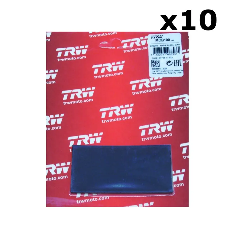 Sprawdź teraz TRW ZF 10 KOMPLETÓW PODKŁADKI ANTYWIBRACYJNE POD KLOCKI HAMULCOWE ( 4 SZT. 80X40MM )