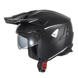 UFO KASK SHERATAN JET / TRIAL Z BLENDĄ PRZECIWSŁONECZNĄ KOLOR CZARNY ROZMIAR S ( ECE 22R06 ) - KOLEKCJA 2024 Ostatnia szansa