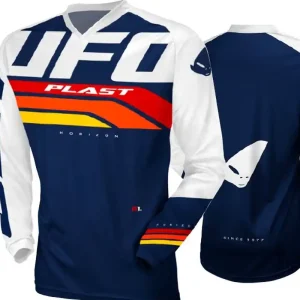 Ostatnie sztuki UFO KOSZULKA HORIZON JERSEY CROSS KOLOR NIEBIESKI BIAŁY ROZMIAR XXXL - KOLEKCJA 2024