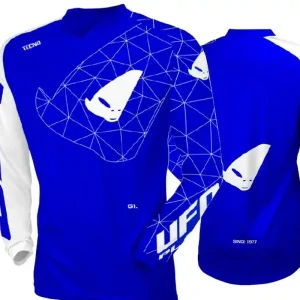 UFO KOSZULKA TECNO JERSEY CROSS KOLOR NIEBIESKI BIAŁY ROZMIAR XXXL - KOLEKCJA 2024 Bezpieczne zakupy