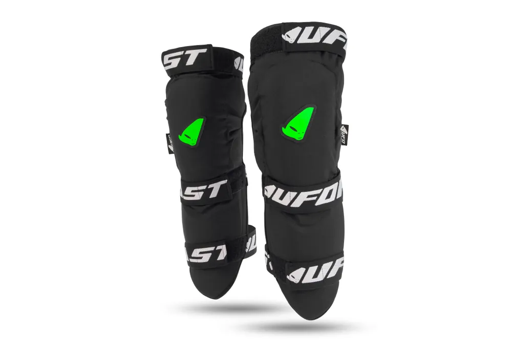 Zniżka UFO NAKOLANNIKI OCHRANIACZE KOLAN ROWEROWE MTB / E-BIKE JACKAL KOLOR CZARNY ROZMIAR S/M