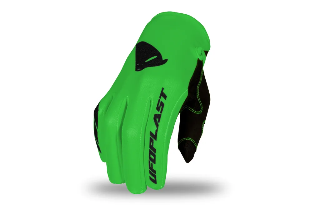 Łatwy zwrot UFO RĘKAWICE SKILL RADIAL CROSS / MTB / E-BIKE KOLOR ZIELONY FLUO ROZMIAR M