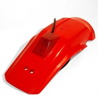 Wysoka jakość UFO BŁOTNIK TYŁ HONDA XR 600R ‘88-‘00 Z LAMPKĄ KOLOR CZERWONY